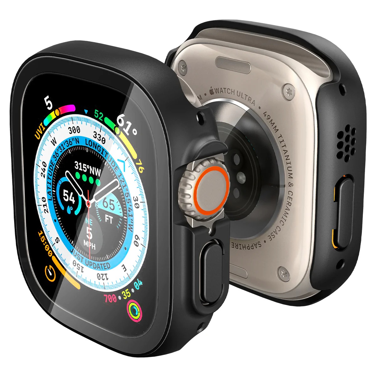 Oryginalne etui od marki Spigen z serii Thin Fit 360 dla Apple Watch Ultra 49mm